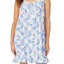Eileen West Pointelle Knit Chemise in Blue Floral