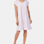 Eileen West Printed Cap Sleeve Cotton Nightgown in Pink
