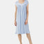 Eileen West Printed Venise Lace Waltz Nightgown in Periwinkle Dot