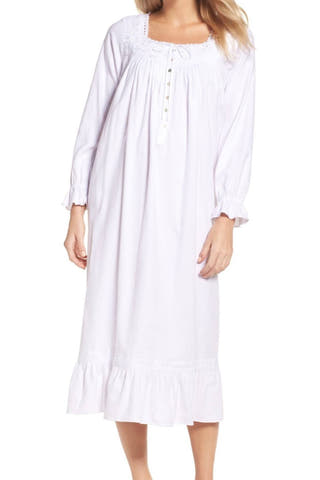 Eileen West White Embroidered Ballet Nightgown