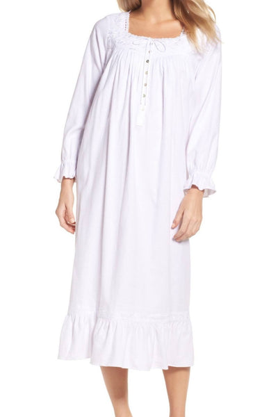 Eileen West White Embroidered Ballet Nightgown