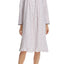 Eileen West White/Red Bud-Printed Long-Sleeve Waltz Nightgown