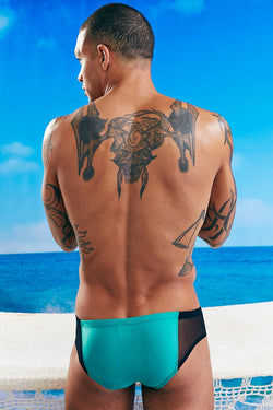 Electric Green Fort Lauderdale Zip Swim Bikini thumbnail 2