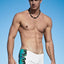Electric White Renaissance Swim Runner Short