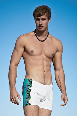 Electric White Renaissance Swim Runner Short thumbnail 1