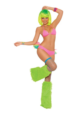 Elegant Moments Pink String Bra Top & Tutu Panty Set thumbnail 2