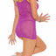 Elegant Moments Purple 2pc Mesh Dress & G-String