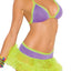 Elegant Moments Purple String Bra Top & Tutu Skirt Set