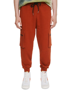 Eleven Paris Fleece Cargo Jogger Bombay Brown thumbnail 1