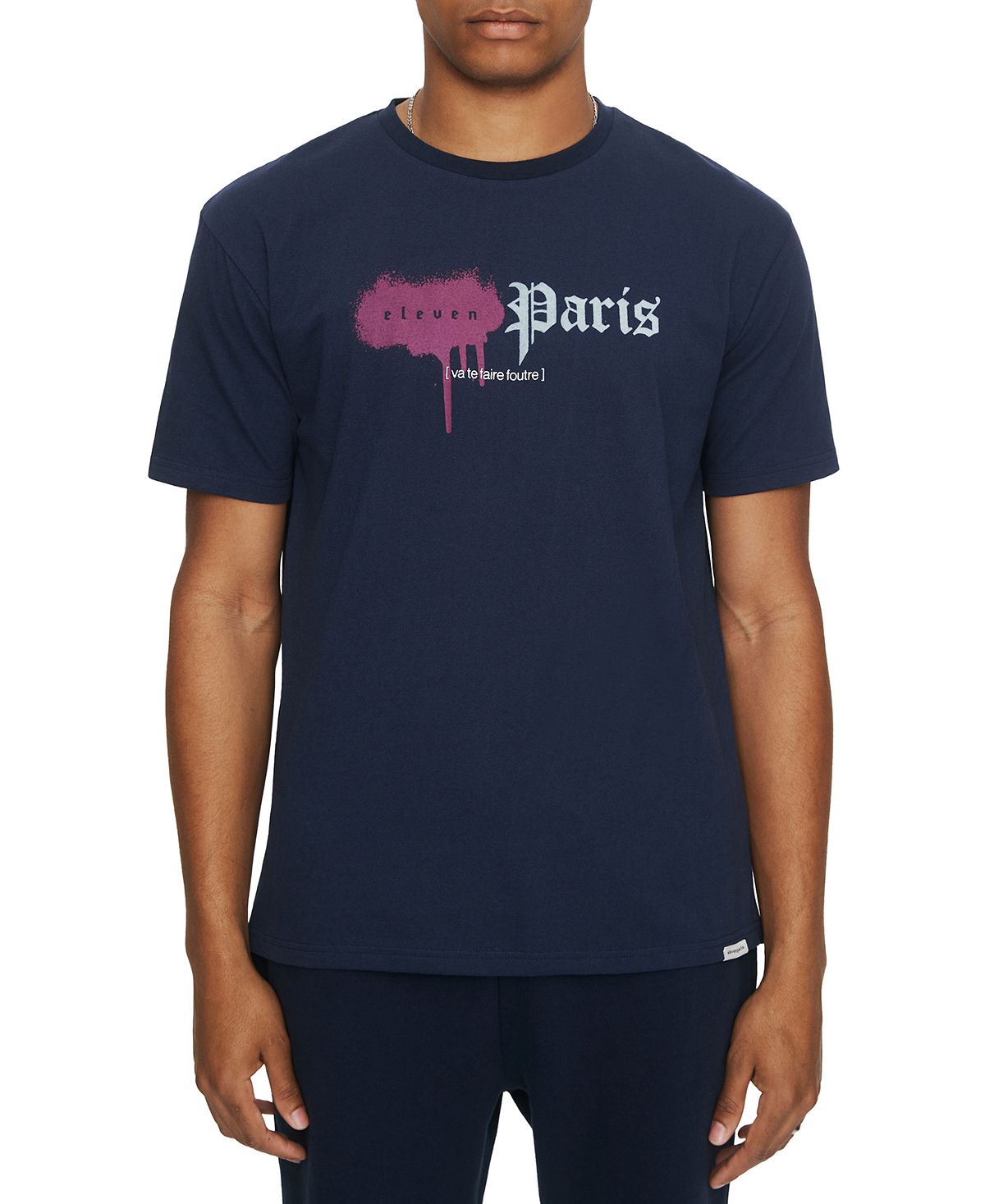 Eleven Paris Logo T-shirt Dress Navy