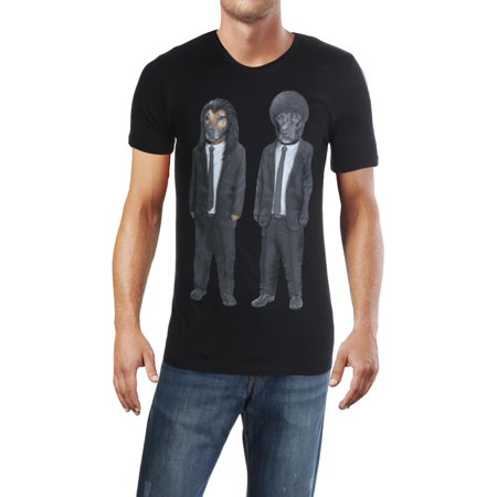 Eleven Paris Mens Pets Rock Graphic Short Sleeves T-Shirt Black