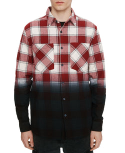 Eleven Paris Plaid Dip-dye Shirt Rhubarb thumbnail 1