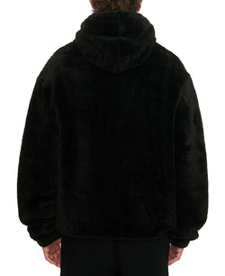 Eleven Paris Polar Fleece Hoodie Jet Black thumbnail 2