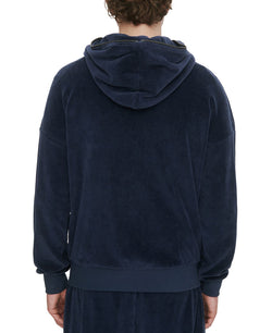 Eleven Paris Quarter-zip Hoodie Dress Navy thumbnail 2