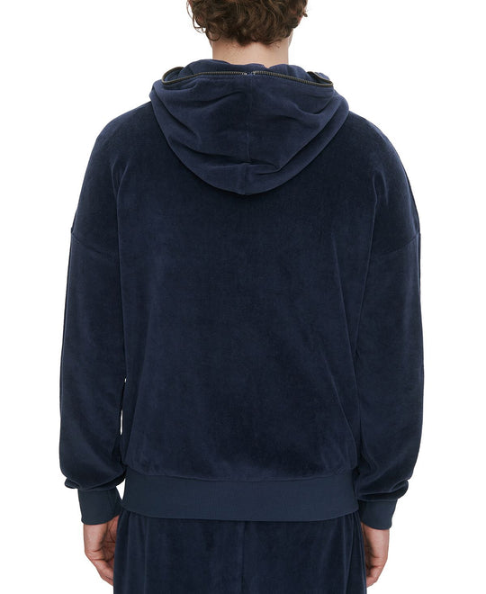 Eleven Paris Quarter-zip Hoodie Dress Navy