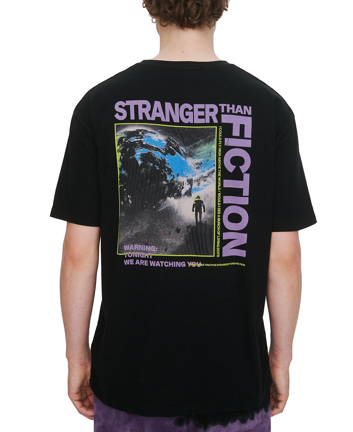 Eleven Paris Stranger Than Fiction Graphic T-shirt Jet Black