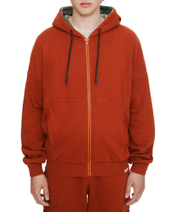 Eleven Paris Zip-up Hoodie Bombay Brown thumbnail 1