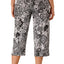 Ellen Tracy PLUS Black/White Yours To Love Capri Pajama Pant