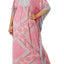 Ellen Tracy PLUS Pink/Contrast-Trim Caftan