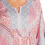 Ellen Tracy PLUS Pink/Contrast-Trim Caftan