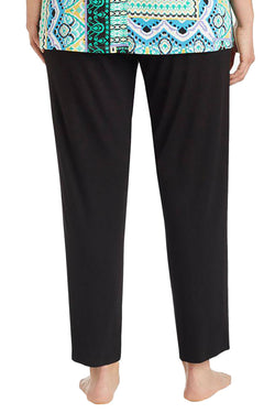Ellen Tracy PLUS Solid-Black Classic Cozy PJ Pant thumbnail 2