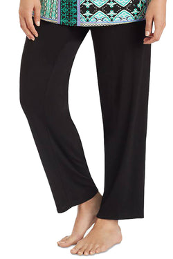 Ellen Tracy PLUS Solid-Black Classic Cozy PJ Pant thumbnail 1