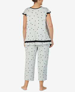 Ellen Tracy Plus Yours To Love Short Sleeve Top Grey Heather thumbnail 2