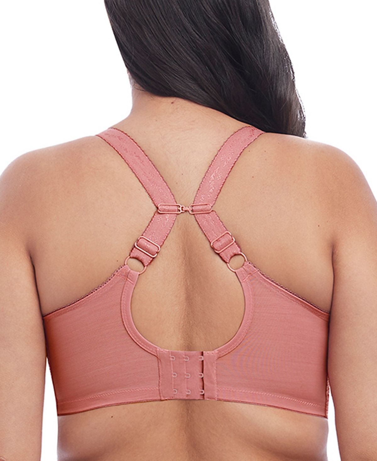 Elomi Full Figure Charley Stretch Lace Bra El4382 Online Only Rose Gol Cheapundies
