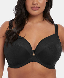 Elomi Full Figure Mia Underwire Bra El4361 Online Only Black thumbnail 1
