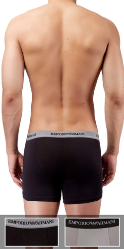 Emporio Armani 2-Pack Boxer Brief Black-gray thumbnail 3