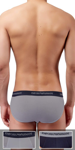 Emporio Armani 2-Pack Brief  Gray-marine thumbnail 3