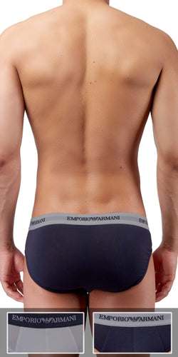 Emporio Armani 2-Pack Brief  Gray-marine thumbnail 4