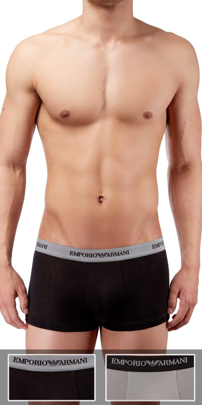 Emporio Armani 2-Pack Trunk Black-gray