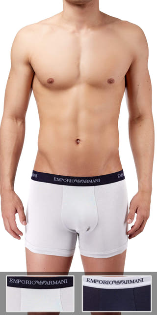 Emporio Armani 2-Pack Trunk  White-marine