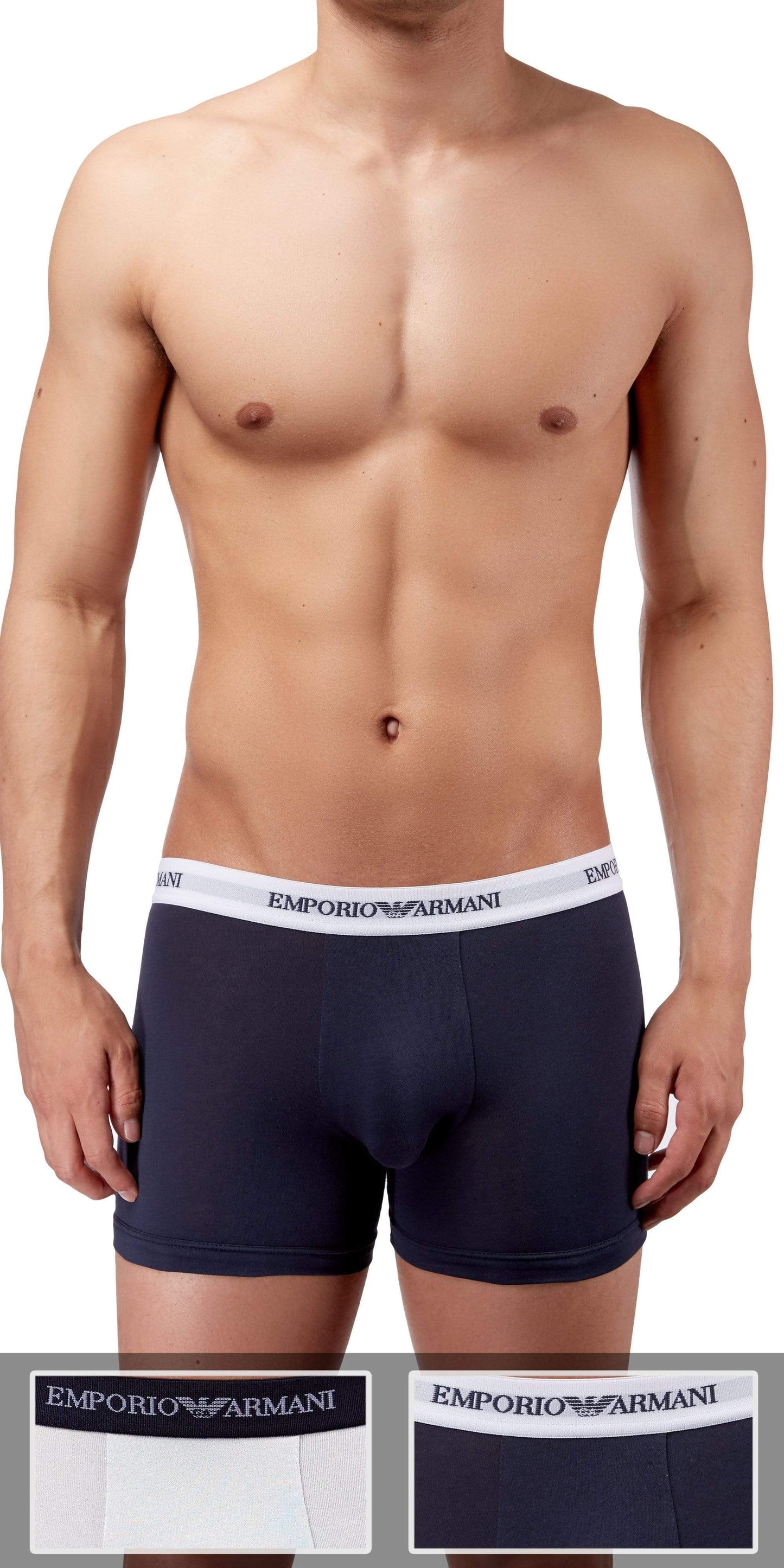 Emporio Armani 2-Pack Trunk  White-marine