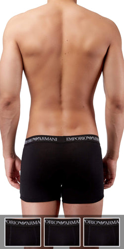 Emporio Armani 3-Pack Boxer Brief Black thumbnail 2