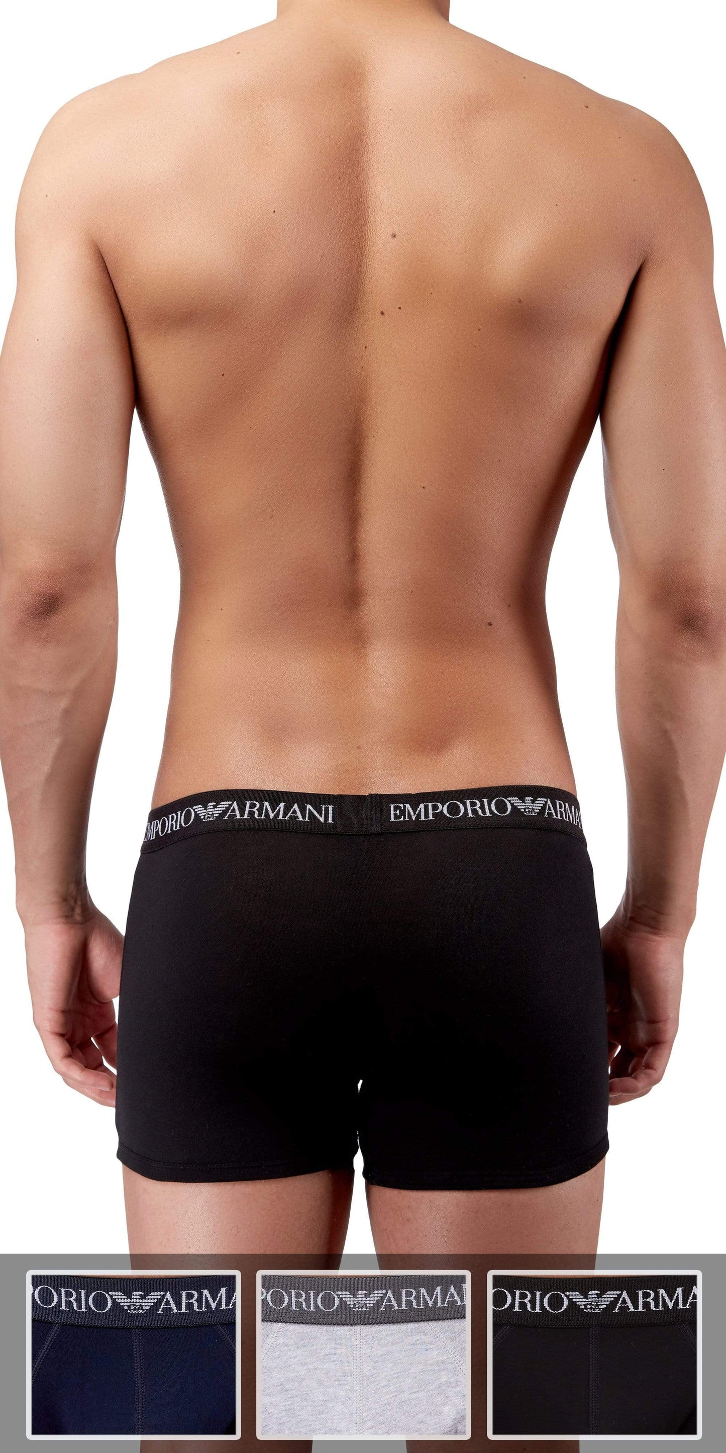 Emporio Armani 3-Pack Boxer Brief Gray-black-navy