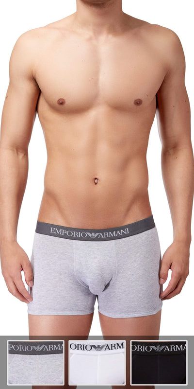 Emporio Armani 3-Pack Boxer Brief Gray-white-black