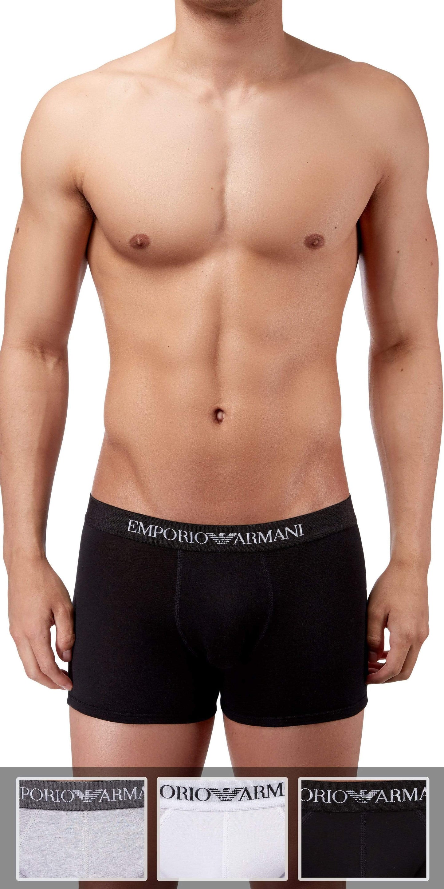 Emporio Armani 3-Pack Boxer Brief Gray-white-black