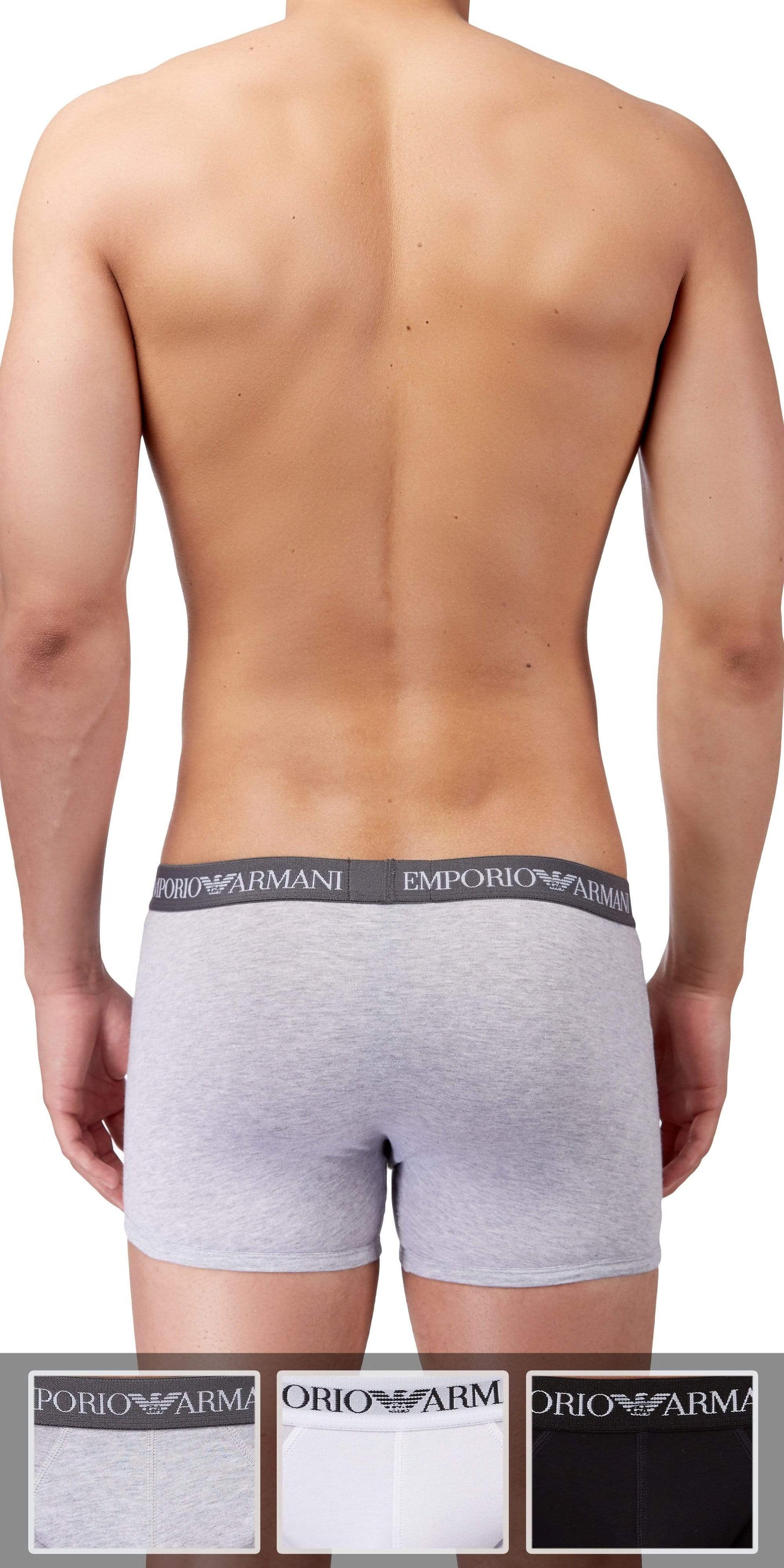 Emporio Armani 3-Pack Boxer Brief Gray-white-black