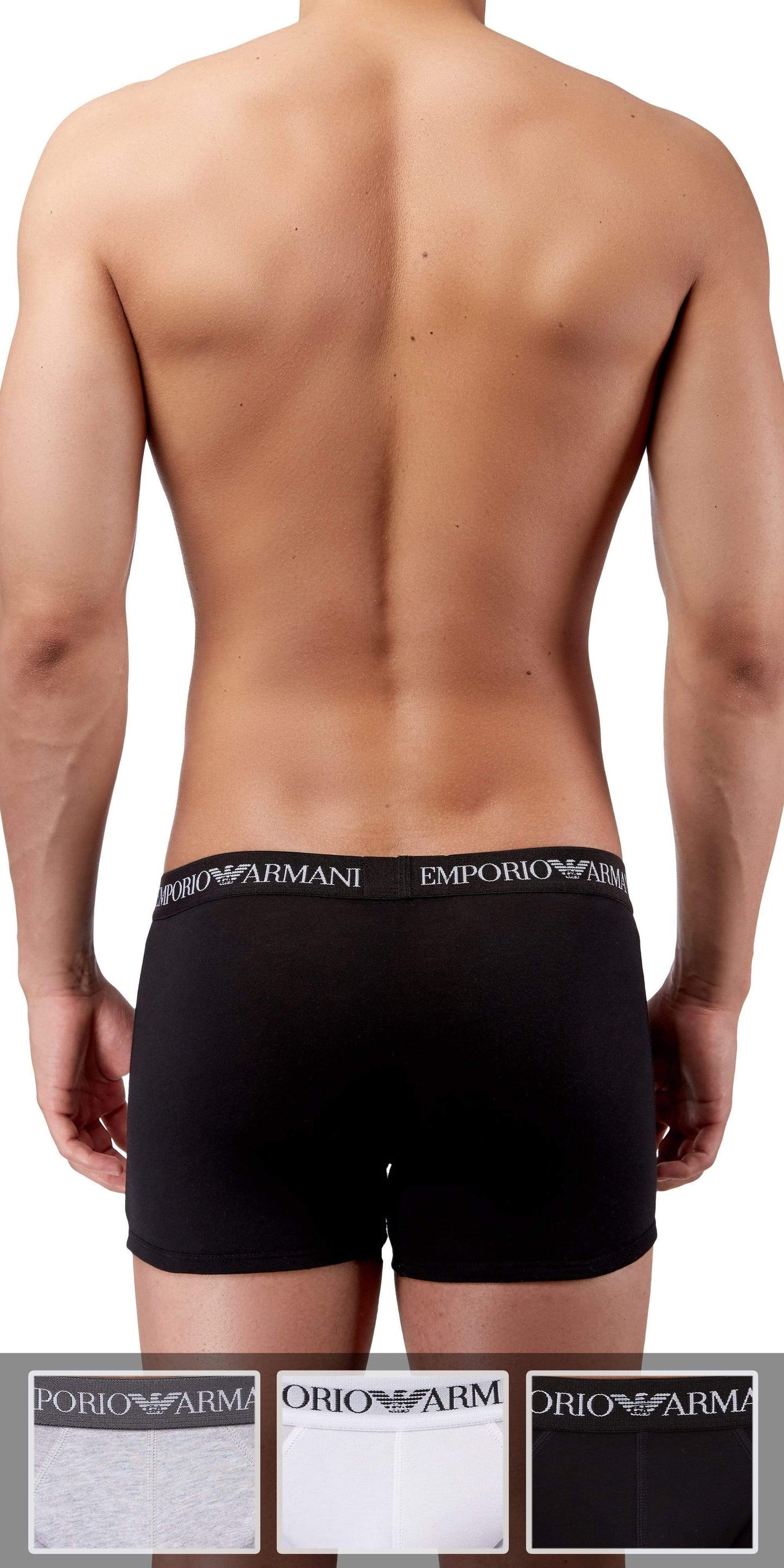 Emporio Armani 3-Pack Boxer Brief Gray-white-black