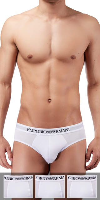 Emporio Armani 3-Pack Brief White