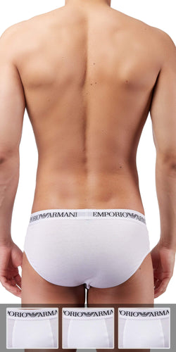 Emporio Armani 3-Pack Brief White thumbnail 2
