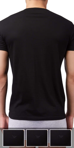 Emporio Armani 3-Pack T-shirt Black thumbnail 2
