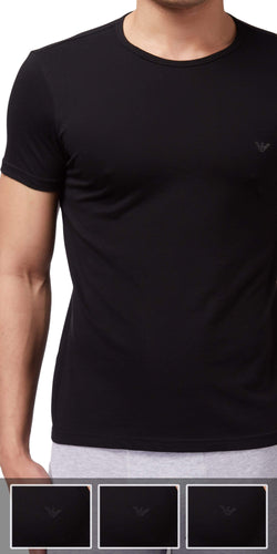 Emporio Armani 3-Pack T-shirt Black thumbnail 3