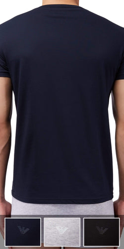 Emporio Armani 3-Pack T-shirt Gray-black-navy thumbnail 4