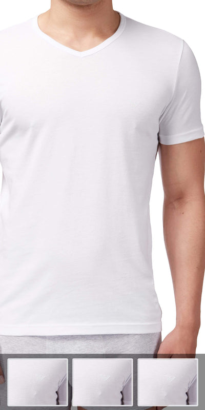 Emporio Armani 3-Pack T-shirt White