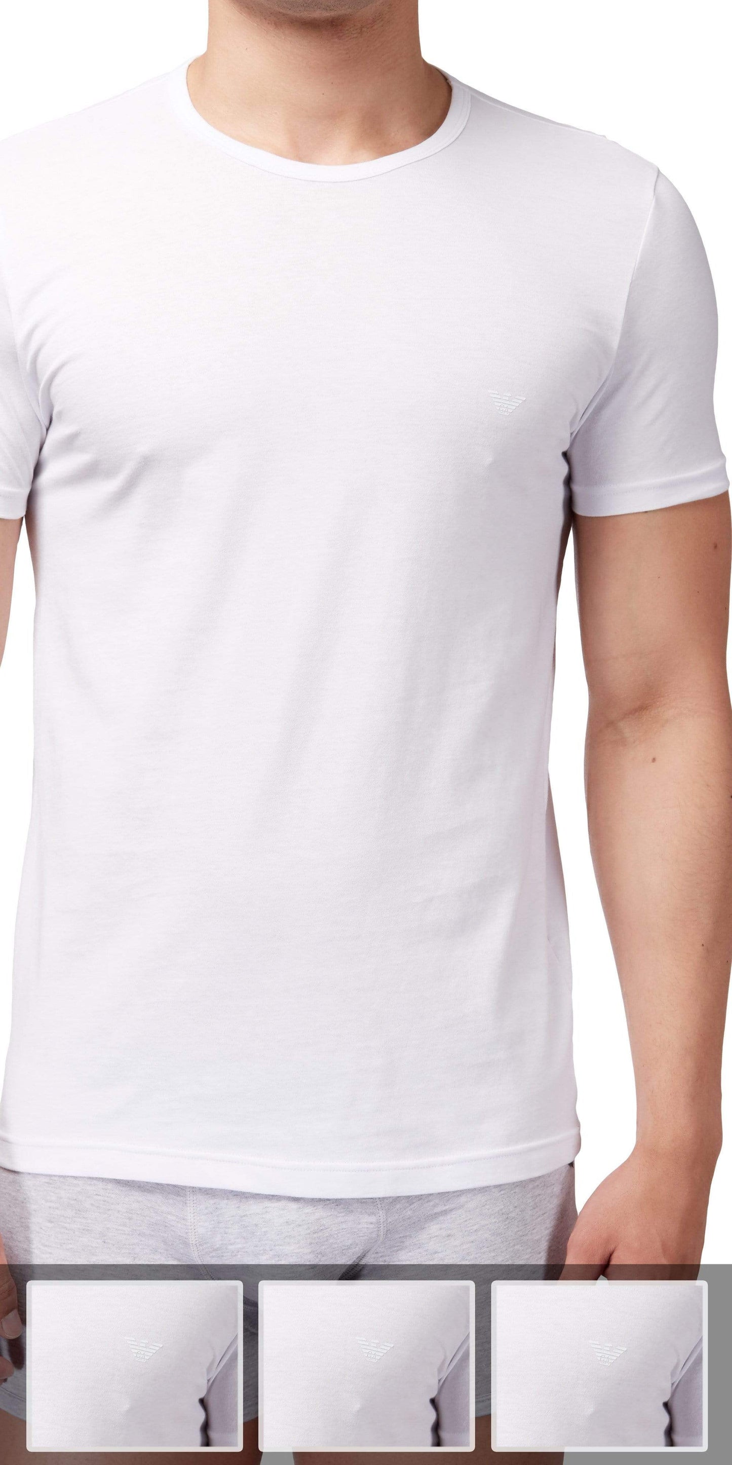 Emporio Armani 3-Pack T-shirt White