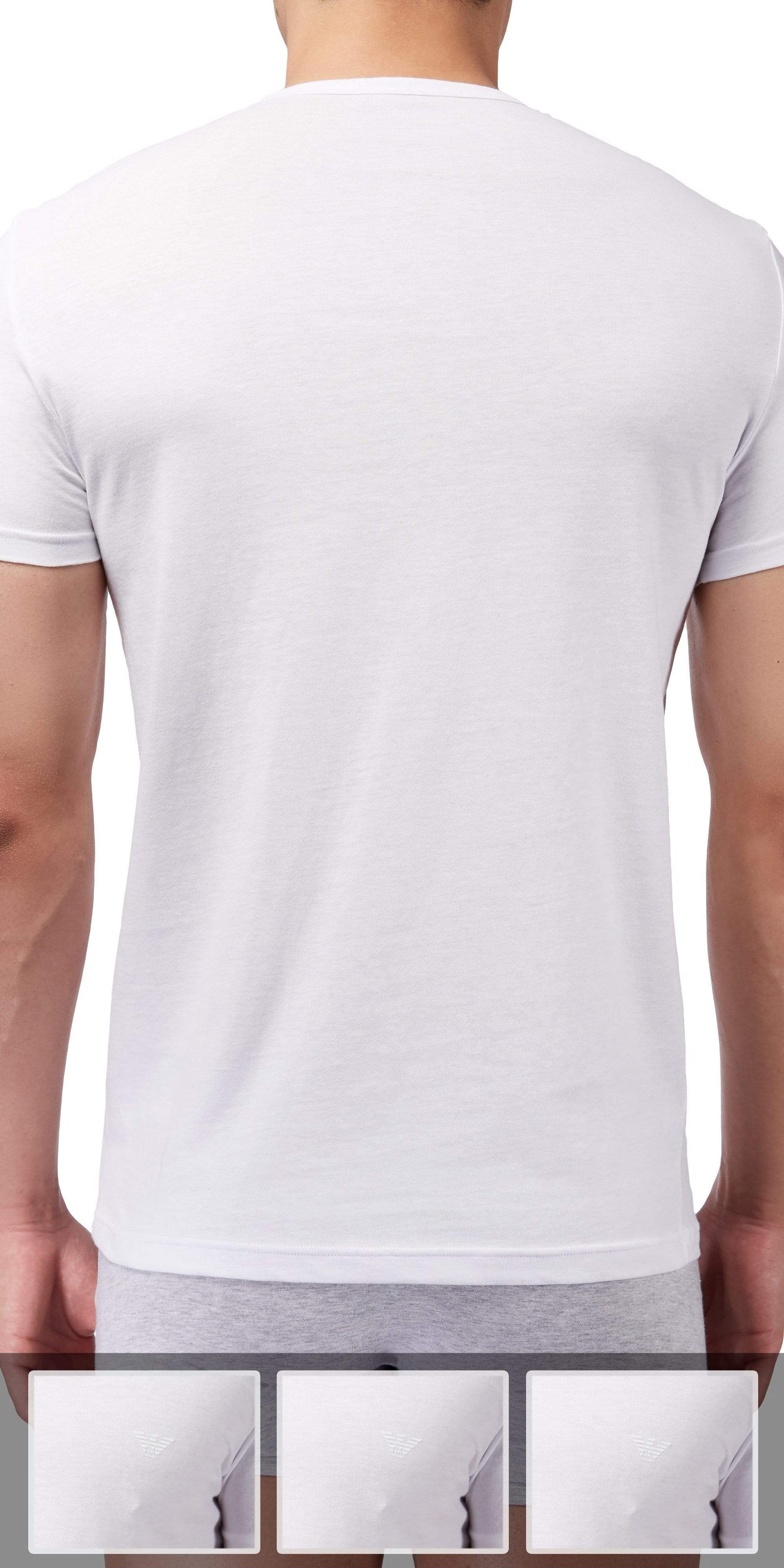 Emporio Armani 3-Pack T-shirt White