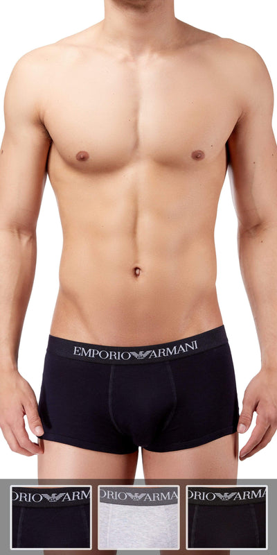 Emporio Armani 3-Pack Trunk Gray-black-navy - 111610cc722